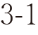 3-1
